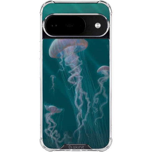 Blue Jellyfish by Vincent Hie Google Pixel 10 Clear Case